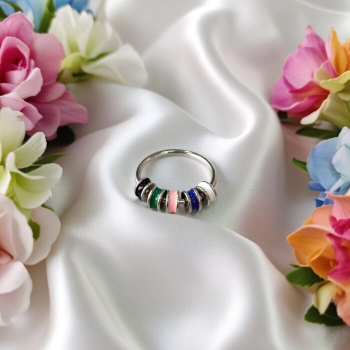 Silver ring for elegent desgen 8