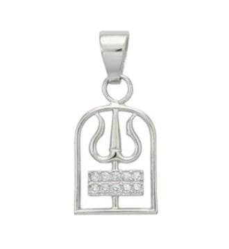 925 Sterling Silver Trishul Pendant