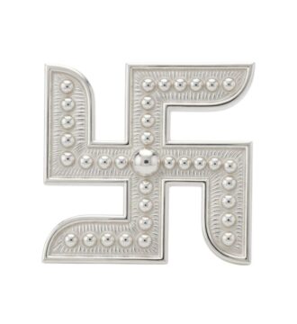 Silver Swastik Idol for Home, Office & Puja