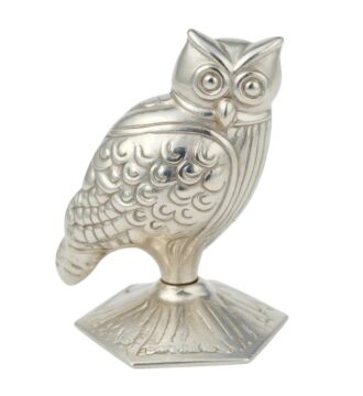 Premium Silver Owl Idol for Gifting & Decor