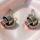 Silver earrings studs bali tops 3