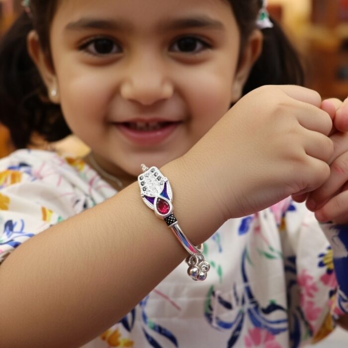 Silver kada bracelet for elegent desigen 12