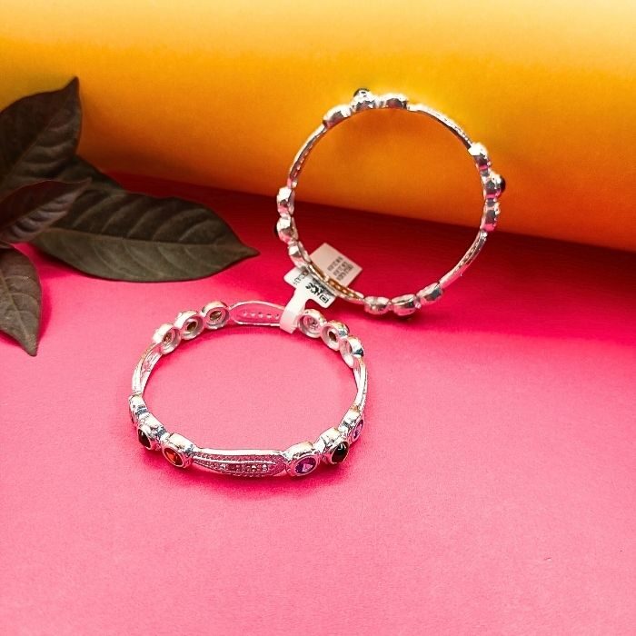 Silver kada bracelet for elegent desigen 3