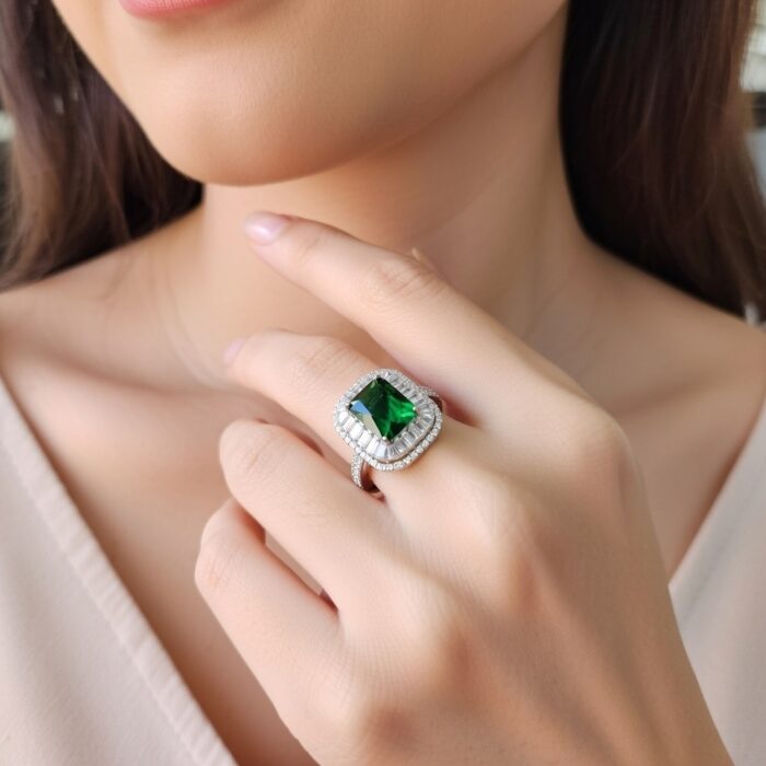 Silver ring for elegent desgen 1