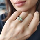 Silver ring for elegent desgen 3