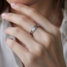 Silver ring for elegent desgen 9