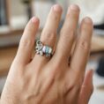 Silver ring for elegent desigen 13
