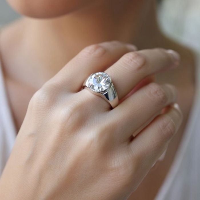 Silver ring for elegent desigen 3