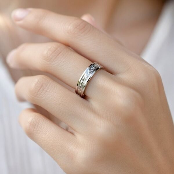 Silver ring for elegent desigen 6