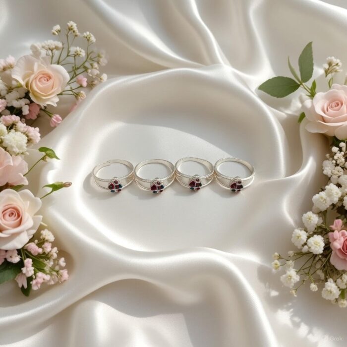 Silver toe ring bichva women srk jewelry muradnagar 2 1