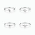 Silver toerings 9