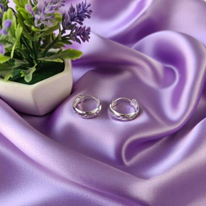 Sterling silver earring for unisex 15