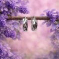 Sterling silver earring for unisex 19