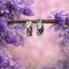 Sterling silver earring for unisex 19