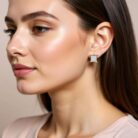 Sterling silver earring for unisex 2