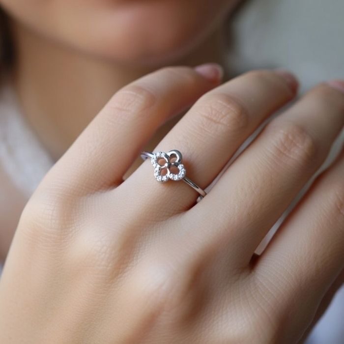 Sterling silver ring 14