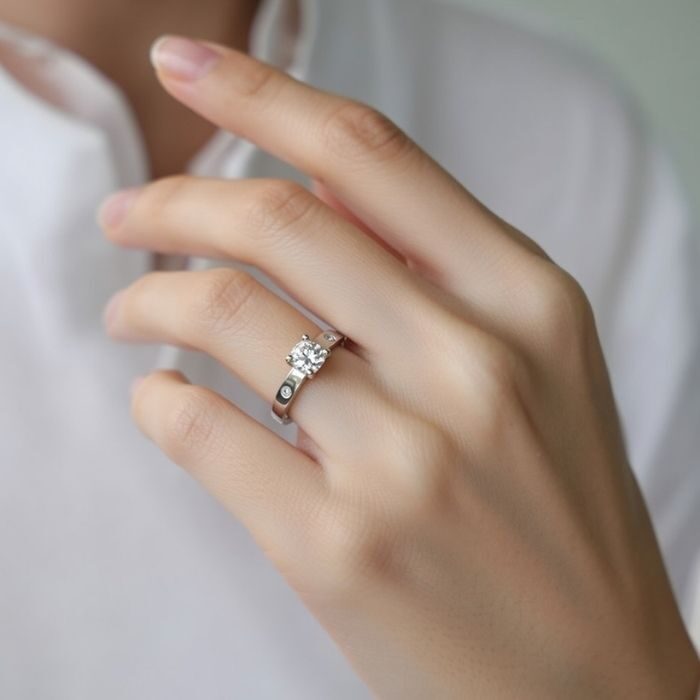 Sterling silver ring 18