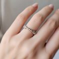 Sterling silver ring women 6