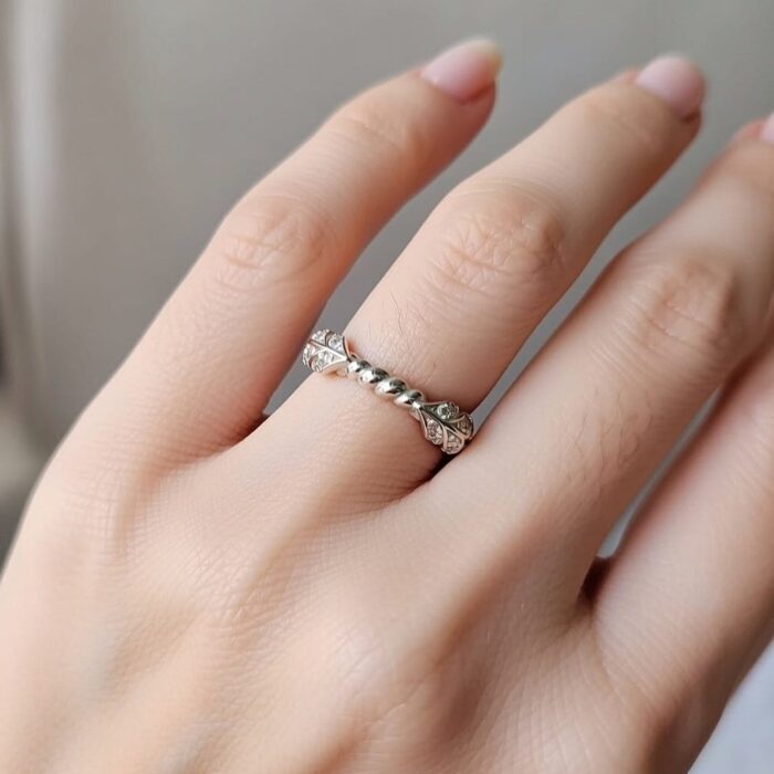 Sterling silver ring women 6