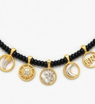 Kids Gold Plated Nazariya Protective Necklace (Katla)