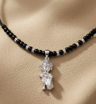 925 Sterling Silver Baal Hanuman Baby Katla Necklace