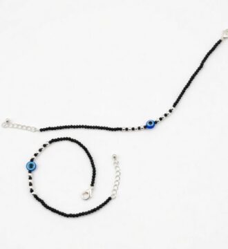 Silver Evil Eye Child Anklet