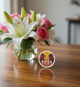 Pure Silver 999 Shree Khatu Shyam Ji Coin – 10 Gram | Fine Silver Religious Gift Coin