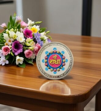 Pure Silver 999 Shri Radha Coin – 10 Gram | Fine Silver Religious Coin