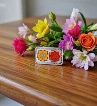 Pure Silver 999 Shree Yantra & Vastu Yantra Coin – 10 Gram | Fine Silver Spiritual Coin