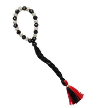 Laddu Gopal Black Beads Tagdi (Waist Thread)
