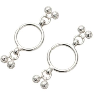 Laddu Gopal Ji Silver Payal (Anklet) with Ghungroo – Divine Shringar Accessory