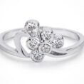 Zircon silver ring 12