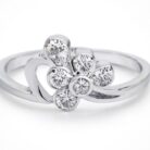 Zircon silver ring 12