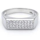 Zircon silver ring 13