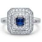 Zircon silver ring 3