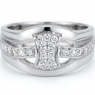 Zircon silver ring 4