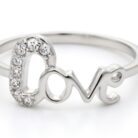 Zircon silver ring 5