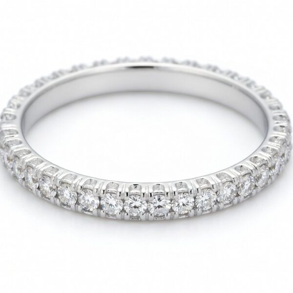 Zircon silver ring 7
