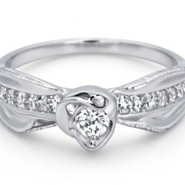 Zircon silver ring 8