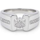 Zircon silver ring 9