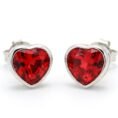 red stone earring