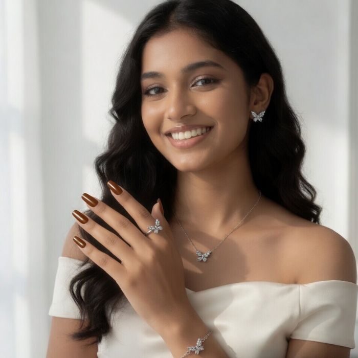 BUTTERFLY JEWELLERY SET (1)