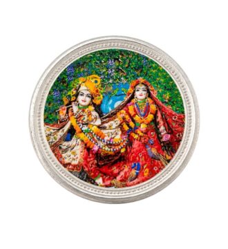 10 Gram 999 Pure Silver Radha Krishna Coin