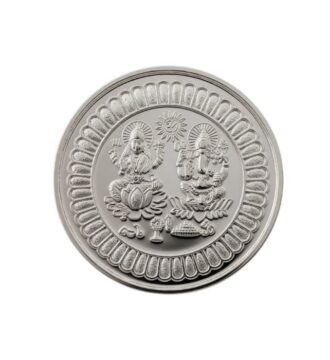 10 Gram 999 Pure Silver Lakshmi Ganesh Coin