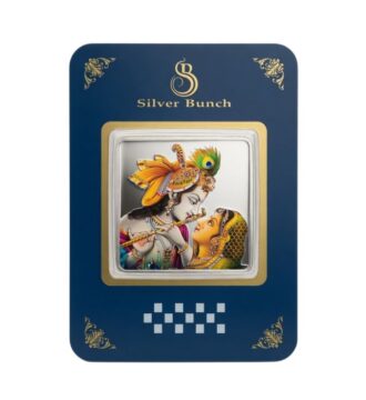 25 Gram 999 Pure Silver Radha Krishna Coin