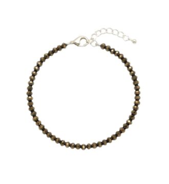 Real Pyrite Anklet (Payal) with Natural Stones Perfect For Women Girls Daily Wear
