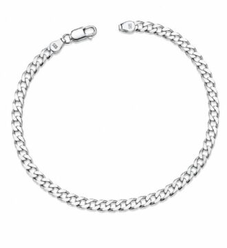925 Sterling Silver Bracelet for Men & Boys Stylish Silver Chain Bracelet