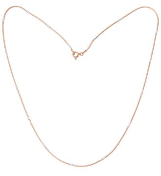 925 Sterling Silver Rose Gold Chain for Women | Elegant Daily Wear Necklace
