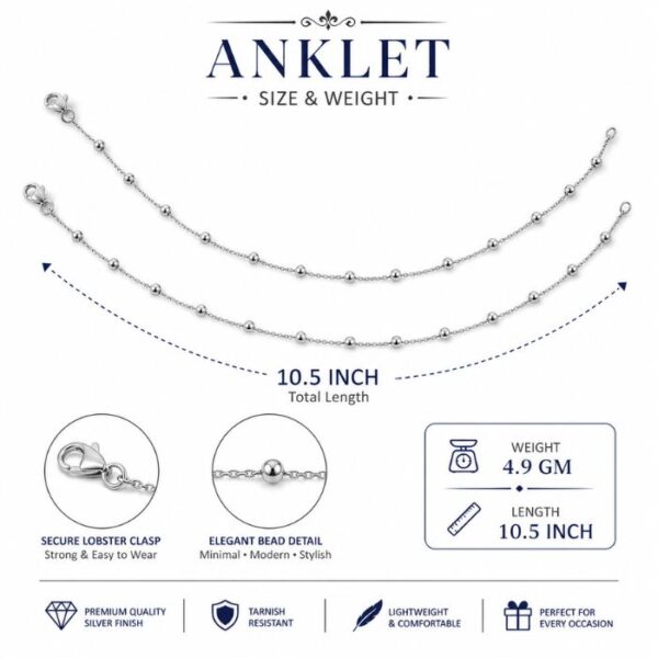 silver anklet (4) silver anklet (4)