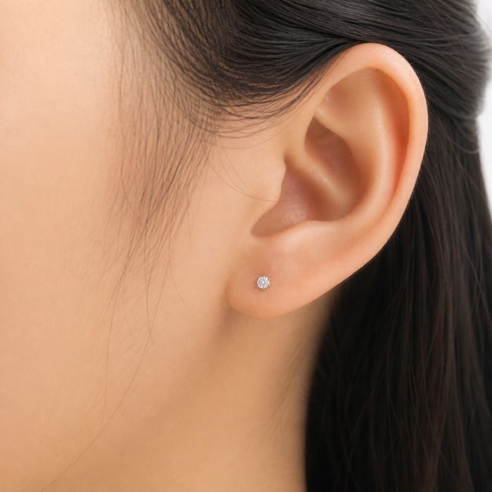 silver stud earring (2)